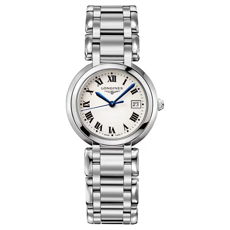 浪琴（LONGINES） 心月系列石英钢带女表  L8.122.4.71.6 30mm 白色（单位：块）