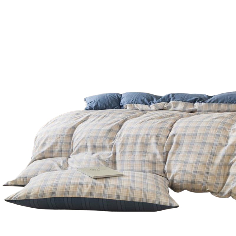 无印良品（MUJI） 云纱棉提花四件套 MJ-TJ24-67 200*230cm 蓝色（单位：套）