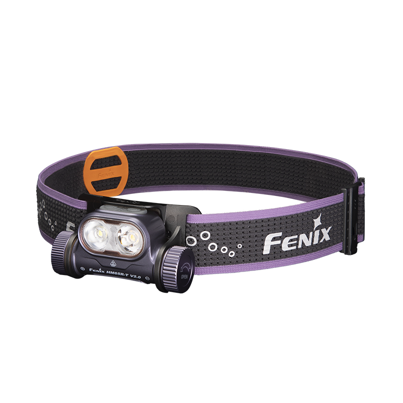 FENIX  越野跑头灯镁合金轻量化户外头灯 HM65R-T V2.0 80*46.8*34.9mm 紫色（单位：个）
