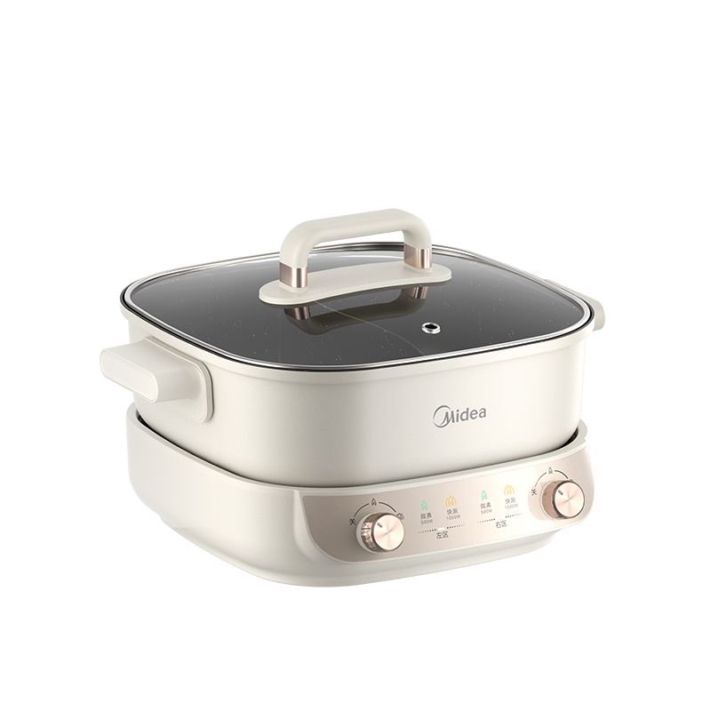 美的（Midea） 电火锅 MC-HGS282813 容量5.5L  白色（单位：台）