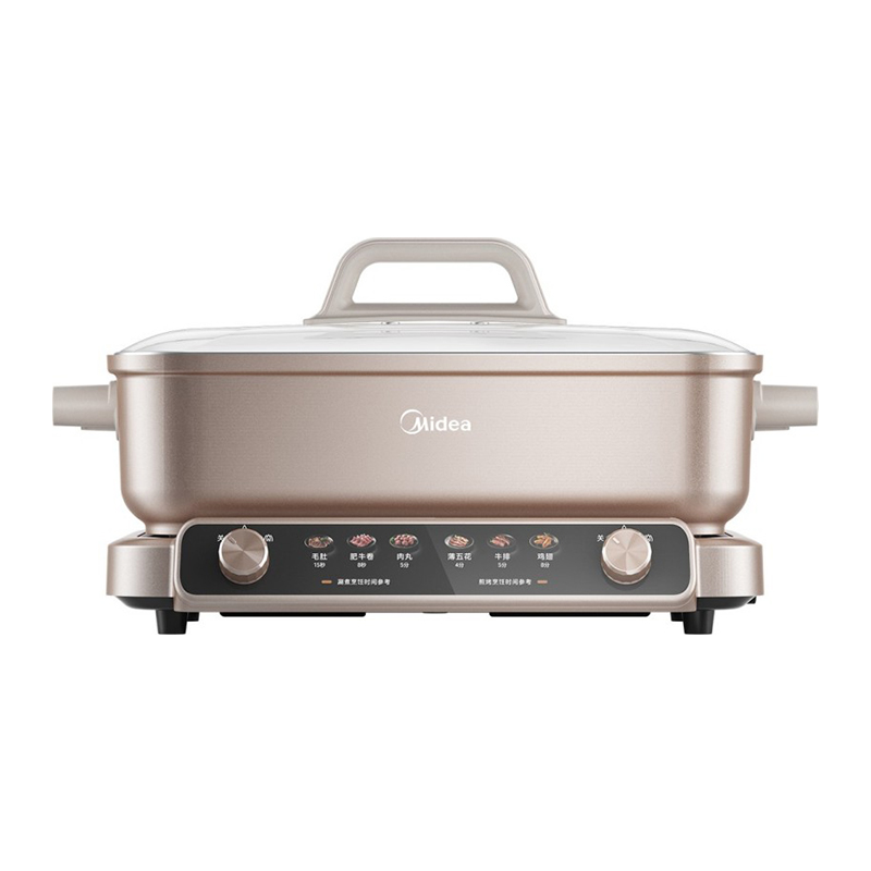 美的（Midea） 电火锅 MC-HGS352866S 8L  雅士金（单位：台）