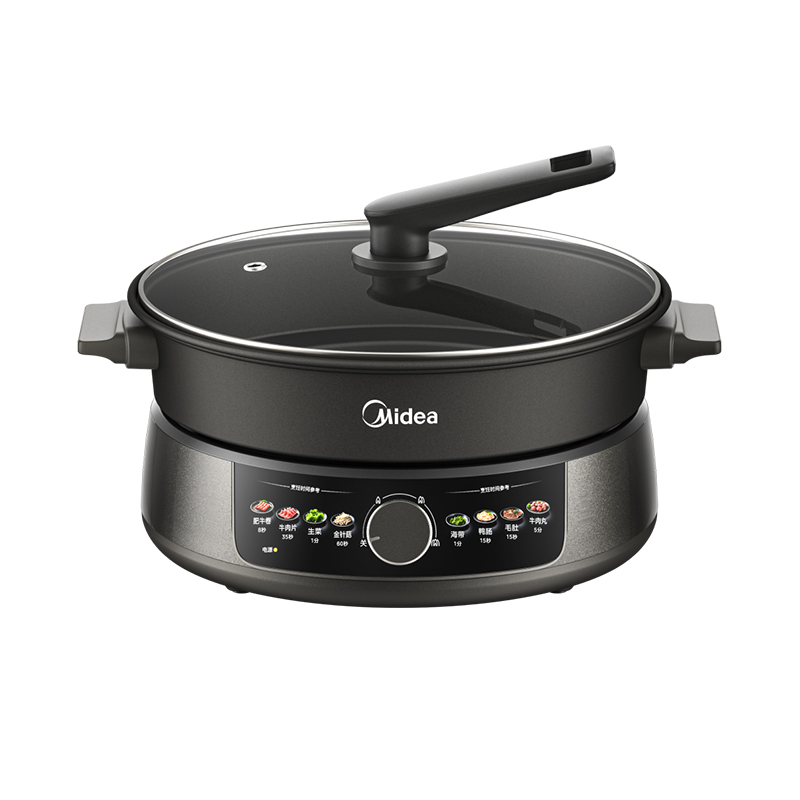 美的（Midea） 电火锅 MC-DHE30H4 5L  钛雅灰（单位：台）