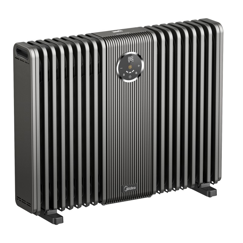 美的（Midea） 石墨烯油汀取暖器 HYS30DQR 2800W  黑色（单位：台）
