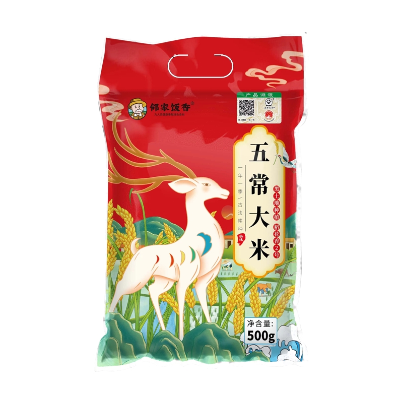 邻家饭香 五常大米 二级产区 500g 红色（单位：袋）