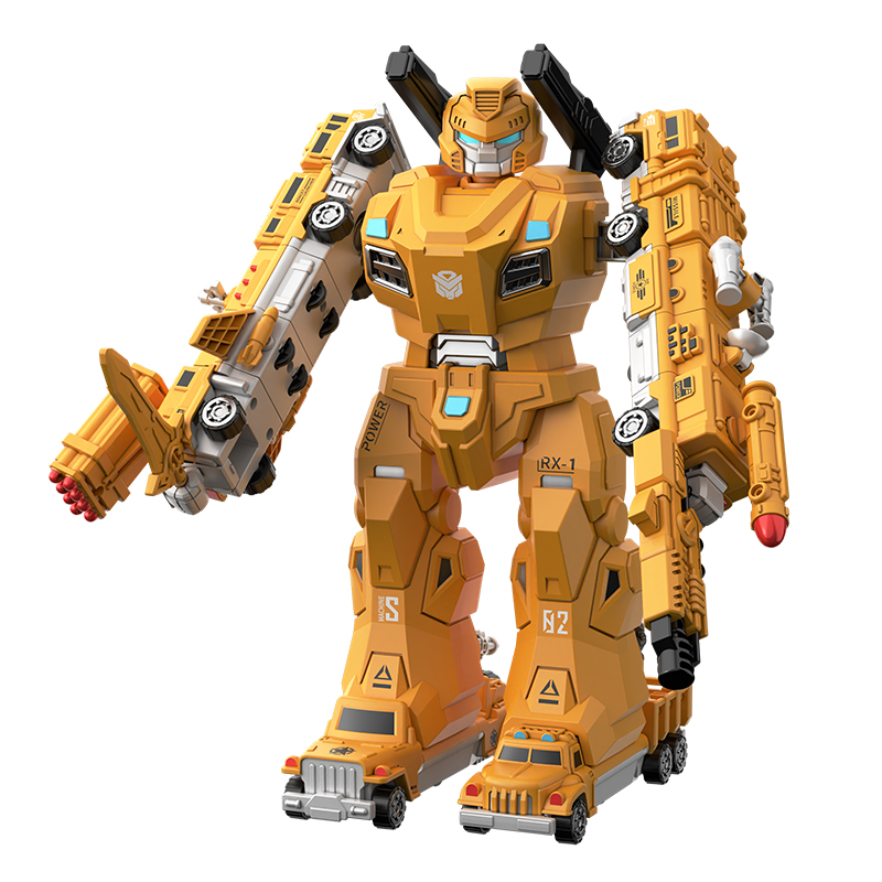 欣格 儿童玩具磁力机器人 百变拼接模型 22*15*35cm 黄色（单位：套）