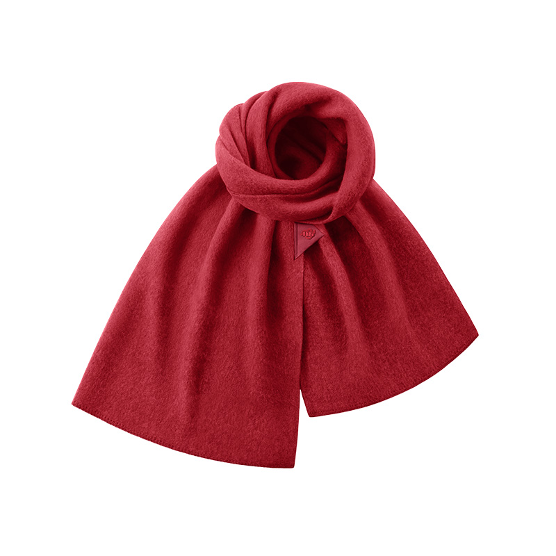 蕉下（beneunder） 柔绒保暖披肩围巾 PO46924 F码 朱槿红（单位：条）