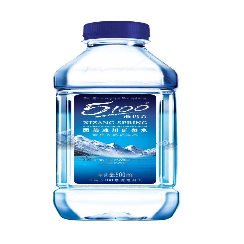 5100 标准版曲玛弄矿泉水500ml*24瓶 XZBCS5100500 60*60*200（mm） 蓝色（单位：箱）
