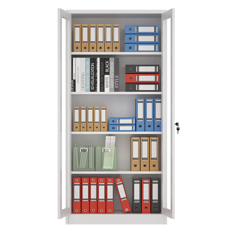 企诺 企诺 凭证资料柜文件柜通玻柜  QNGa04A1-04PA 0.5mm-850*390*1800mm  灰白色（单位：个）