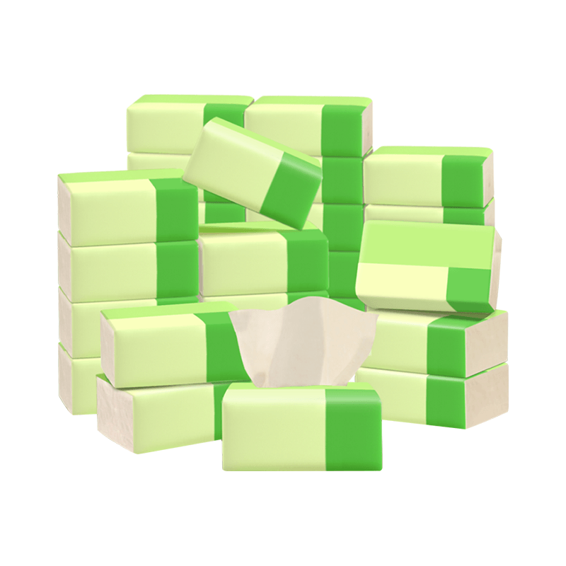 柚家 竹纤维抽纸青春版 19658 24包 白色（单位：箱）