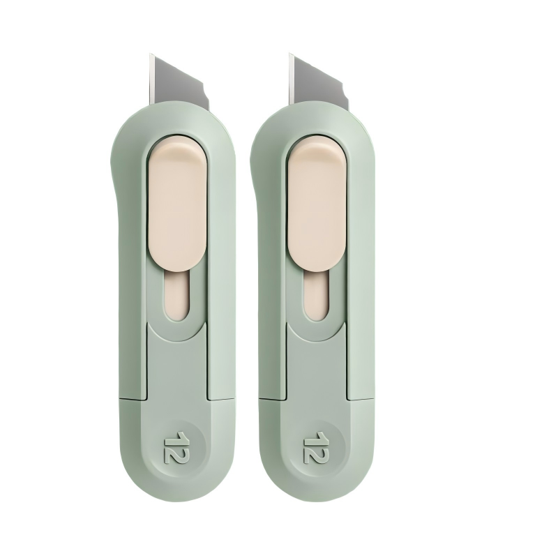 得力(deli) 美工刀 NS065 2把装 绿色（单位：包）