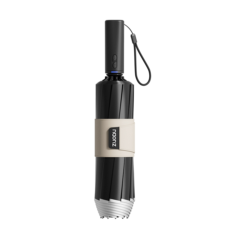 左都（ZUODU） 伞 ZD2523-电动伞 53cm*8骨 三折 米咖色（单位：把）