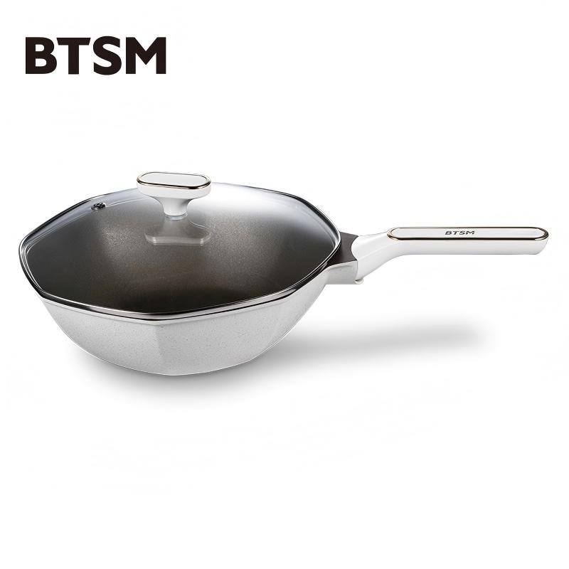BTSM 八角炒锅 BT1812 产品容量：7.0L 银灰色（单位：个）