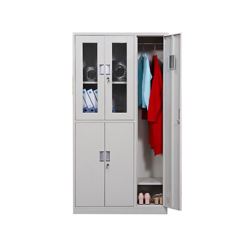 企诺 文件柜资料柜铁皮档案柜五门文件柜  QNGa07A1-05PA 970*420*1800mm|0.6mm  灰白色（单位：个）