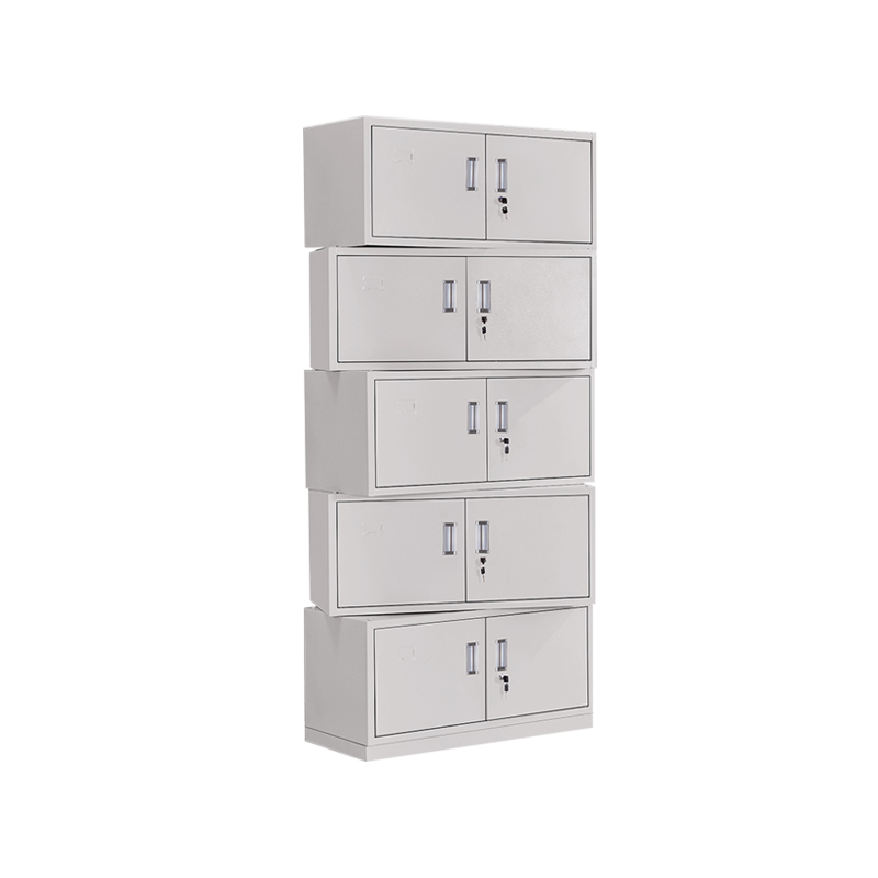 企诺 办公室铁皮文件柜分体五节柜  QNGa09A1-05PA 850*360*2030mm|0.5mm  灰白色（单位：个）