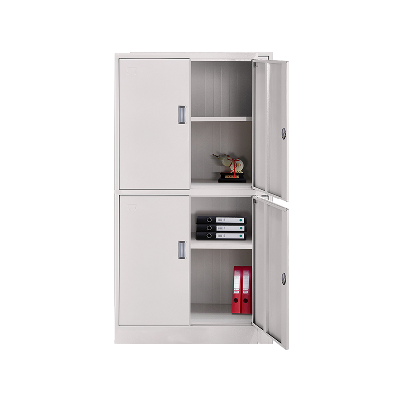 企诺 办公文件柜特厚通双节柜 QNGa03A1-08PA 850*390*1800mm  灰白色（单位：个）