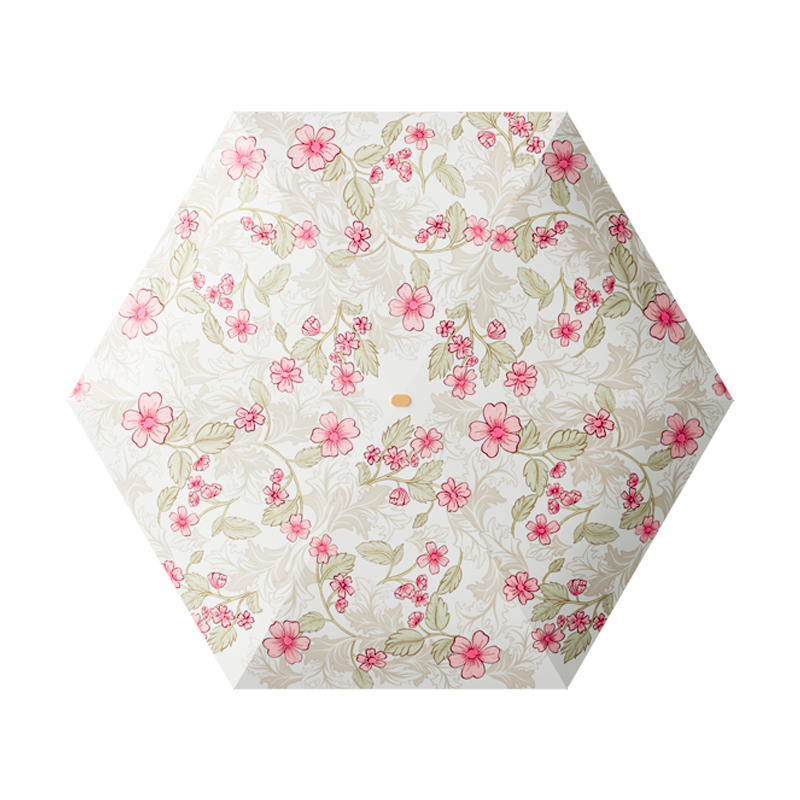 左都（ZUODU） 雨伞 ZD2507 46cm*6骨 六折 粉缨（单位：把）