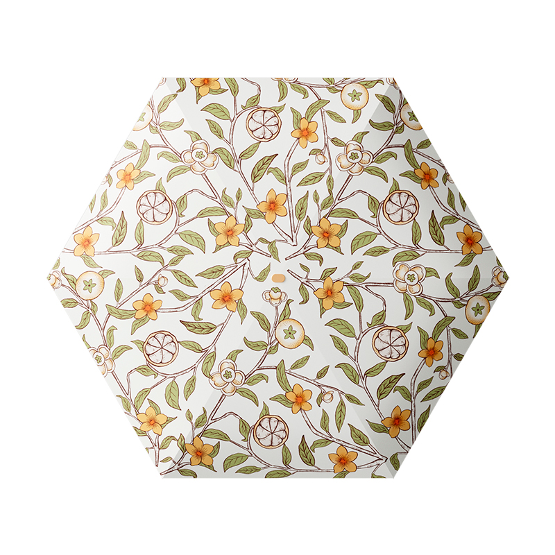 左都（ZUODU） 雨伞 ZD2507 46cm*6骨 六折 橘颂（单位：把）