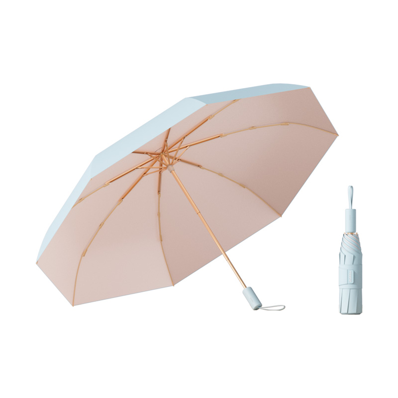 左都（ZUODU） 雨伞 ZD2510 49cm*10骨 三折 海盐草莓（单位：把）