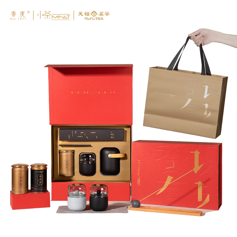 小茶（mini tea） &ldquo;香识有味&rdquo;茶礼套装 MT-207 100ML 红色（单位：套）