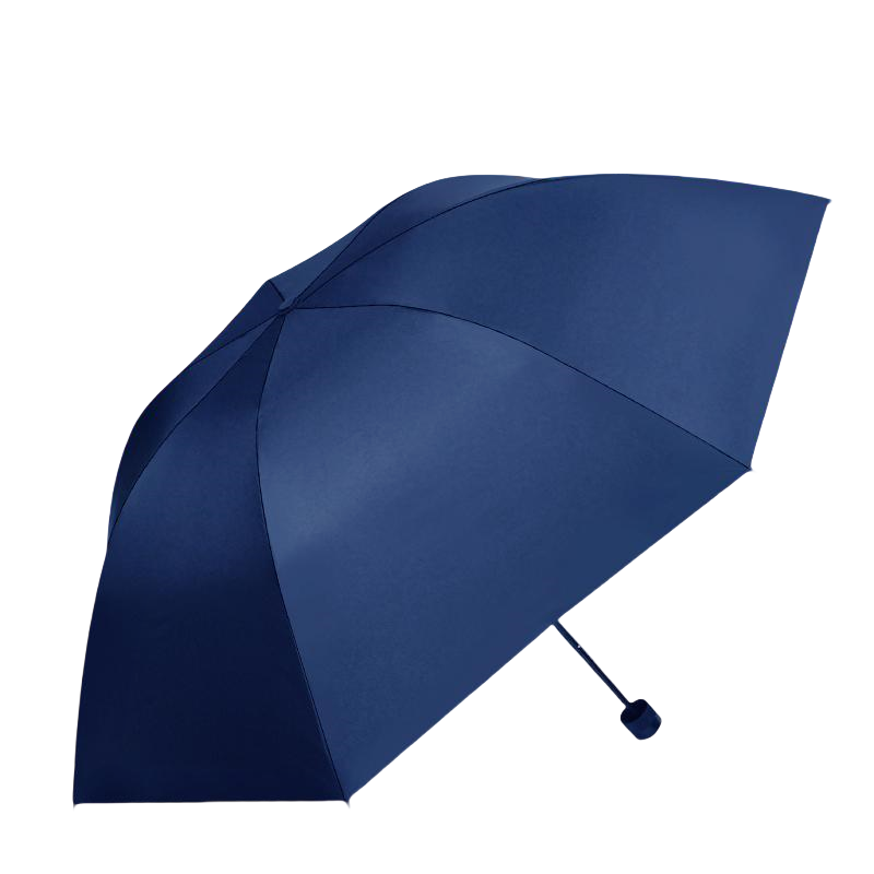 红叶（Hong Ye） 三折黑胶晴雨伞 2830 57cm*7K 藏青蓝（单位：把）