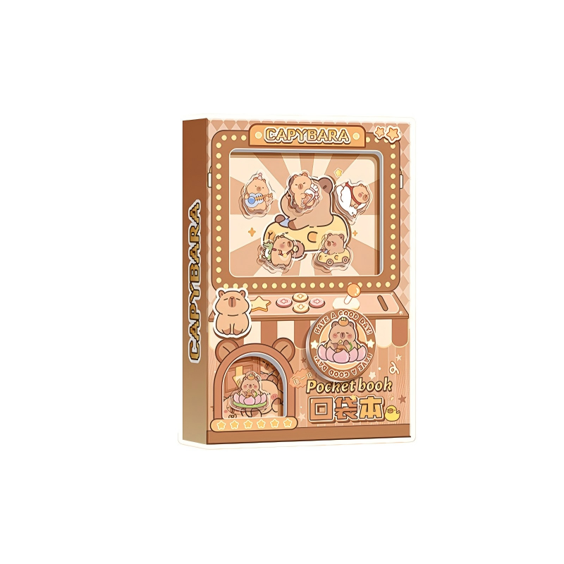 童益星 扭蛋口袋本 卡皮巴拉 1本/80张  棕色（单位：本）