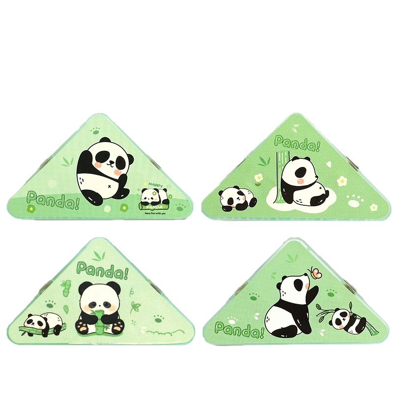 童益星 轻便三角夹 熊猫宝贝 4个装 绿色（单位：组）
