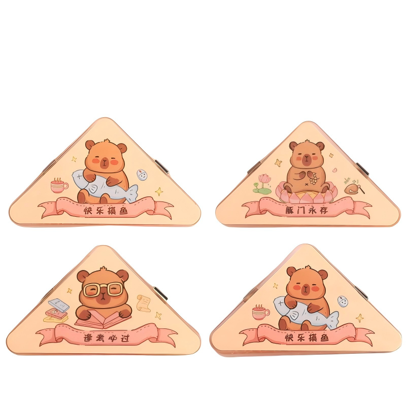 童益星 轻便三角夹 卡皮巴拉 4个装 米色（单位：组）