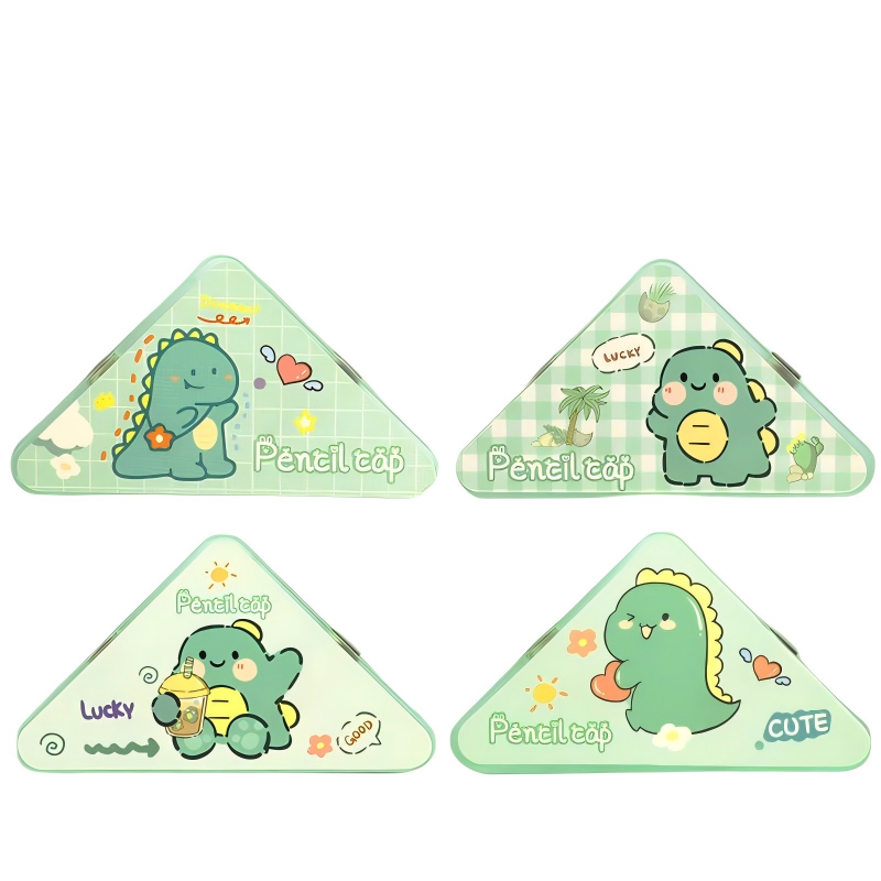 童益星 轻便三角夹 萌趣恐龙 4个装 绿色（单位：组）