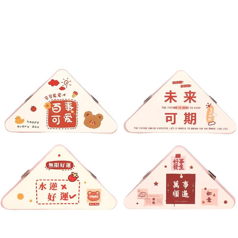 童益星 轻便三角夹 平安喜乐 4个装 红色（单位：组）