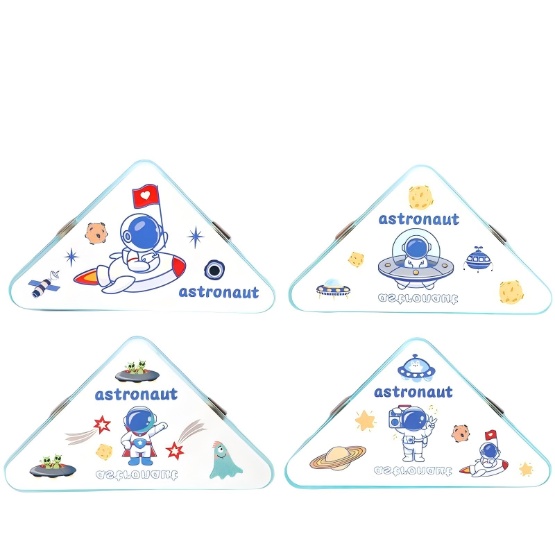 童益星 轻便三角夹 星际宇航 4个装 蓝色（单位：组）