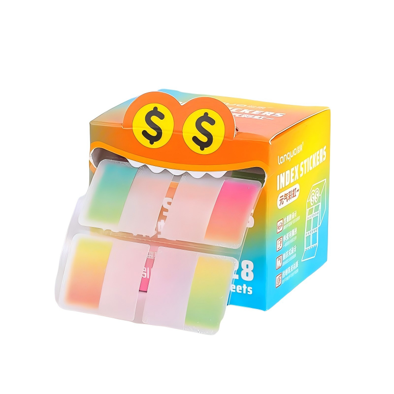 童益星 抽拉贴纸 元气彩虹 1盒/128贴 混色（单位：盒）