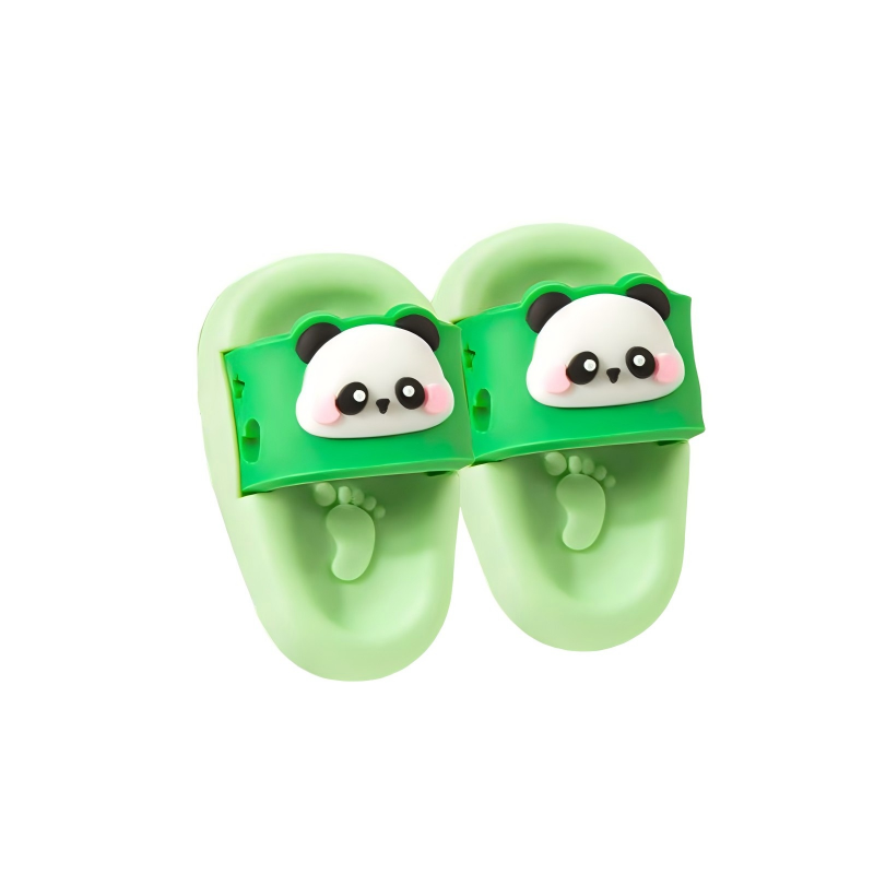 童益星 卡通橡皮 小熊猫 1盒/2个装 绿色（单位：盒）