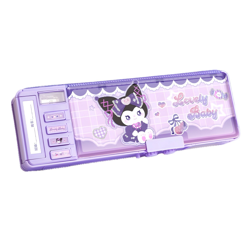 童益星 双面密码文具盒 库洛拉 268*93*35mm  紫色（单位：个）