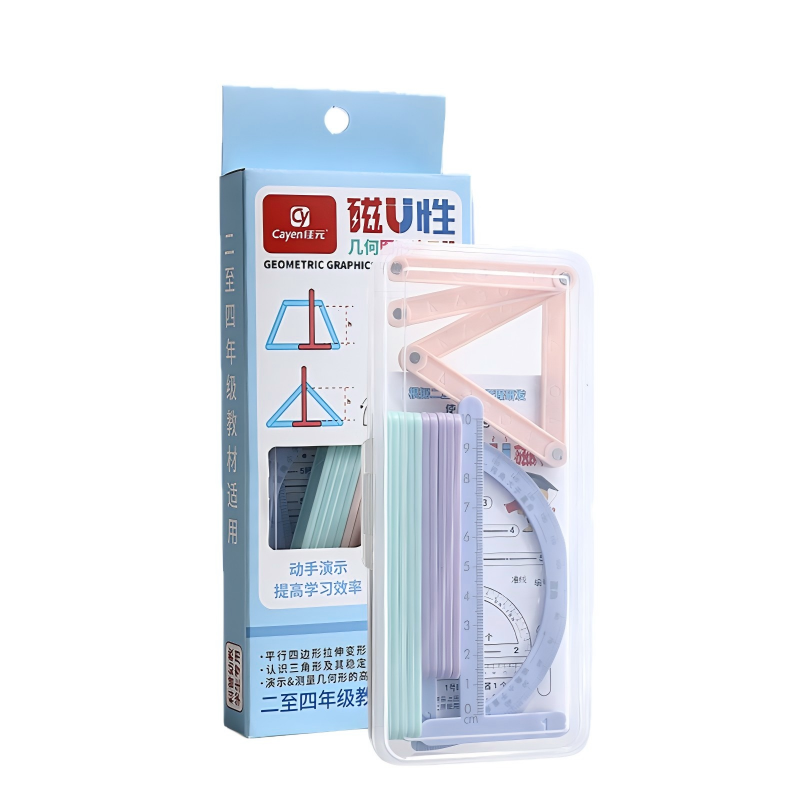 童益星 磁性几何仪尺 JYB-119BM 221*180mm 蓝色（单位：盒）