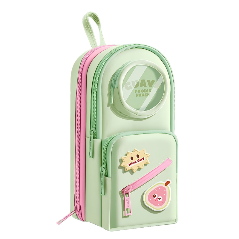 童益星 文具袋 甜蜜芭乐 7层13格  绿色（单位：个）