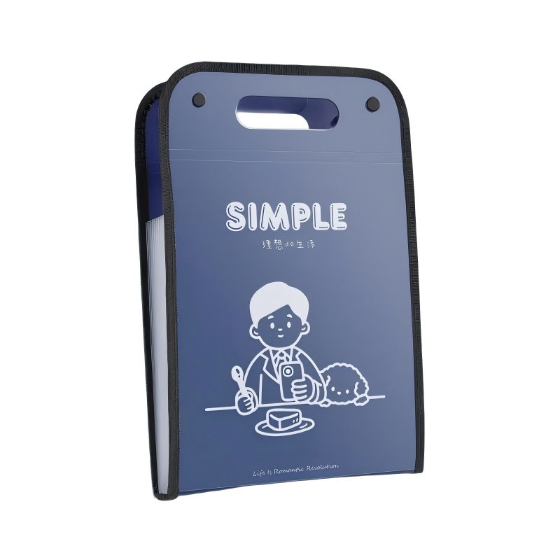 童益星 文件袋 理想生活 13层  蓝色（单位：个）