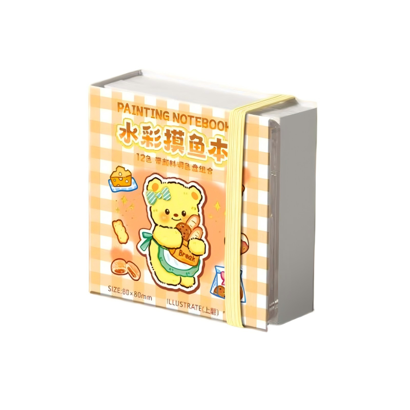 童益星 绘画本 芝士小熊 12格  黄色（单位：件）