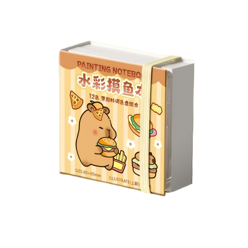童益星 绘画本 卡皮巴拉 12格 黄色（单位：件）