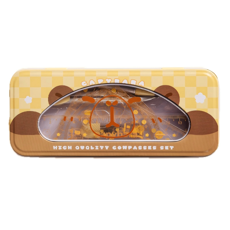 童益星 尺子圆规套装 KBX-3114 7件套  黄色（单位：套）