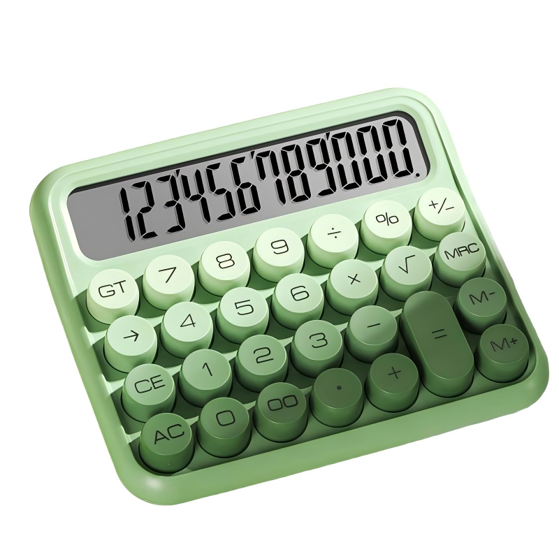 童益星 计算器 KBX-3095BM 显示位数12位  绿色（单位：个）