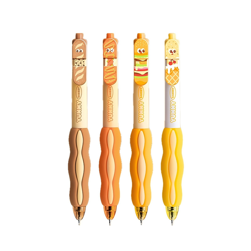 童益星 中性笔 烘焙食光 1盒/4支装 混色（单位：盒）