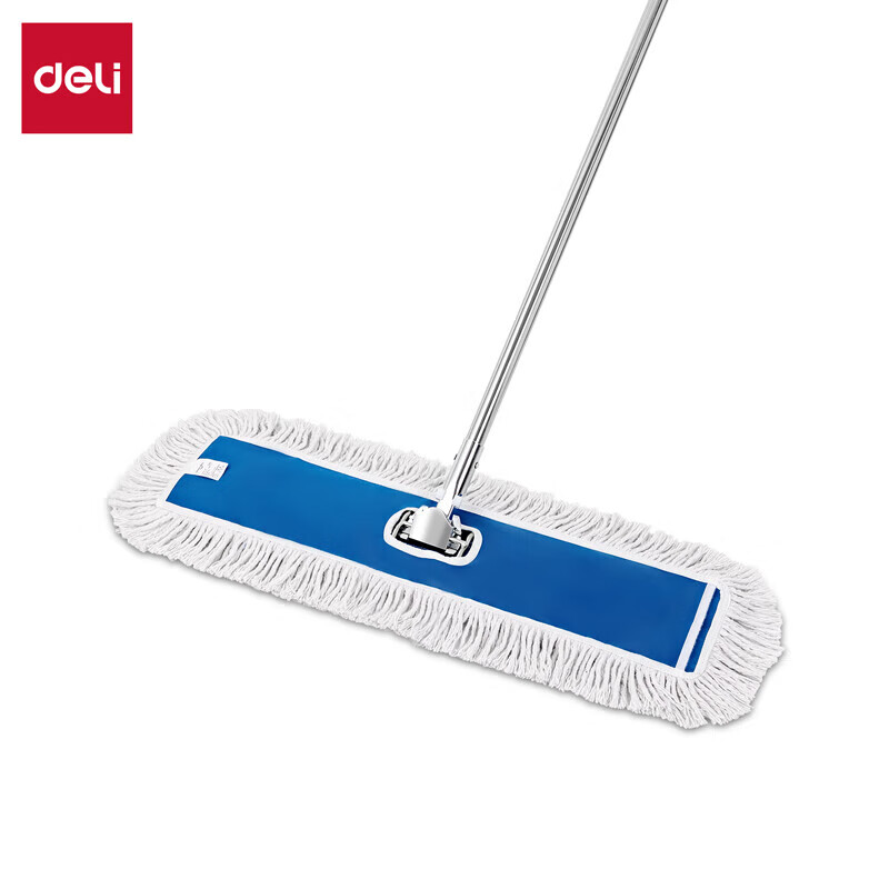 得力(deli) 棉纱拖把 LQ147 128*60cm 蓝色（单位：把）