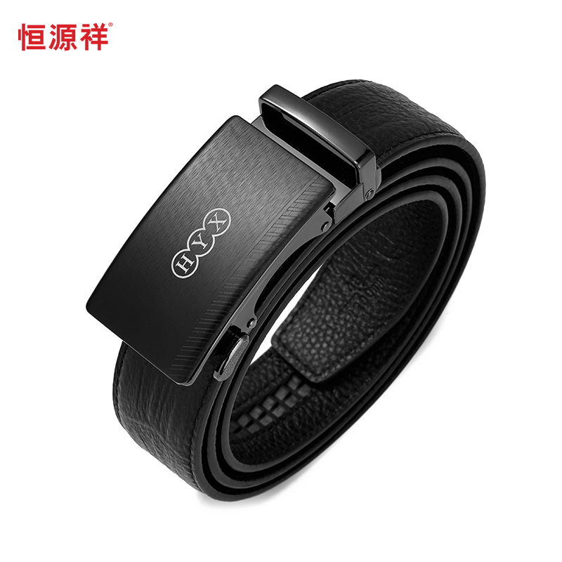 恒源祥 自动扣皮带 HYXP007 8*4cm 黑色（单位：条）
