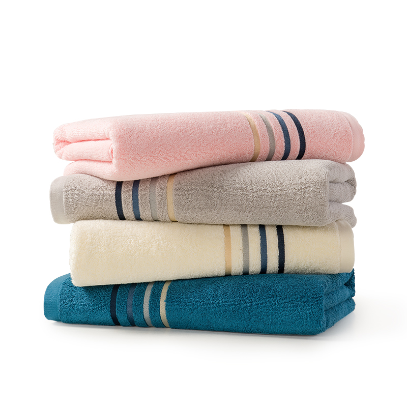 洁玉 纯棉焕彩浴巾袋装 JG-5B 70*140cm 混色（单位：条）