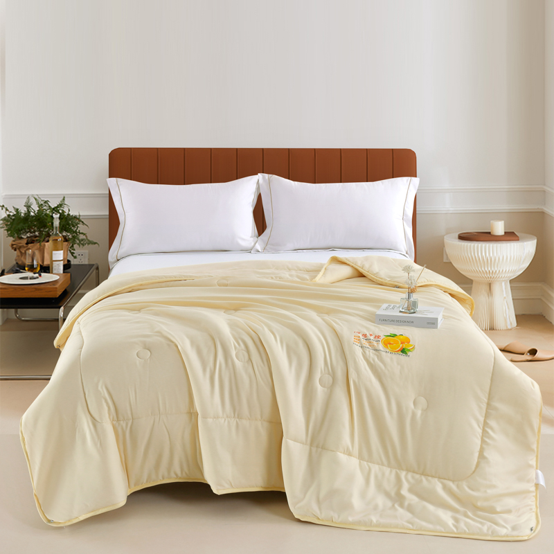 紫韵 心想事橙如意被 ZY-DF1805 200*230CM  黄色（单位：床）