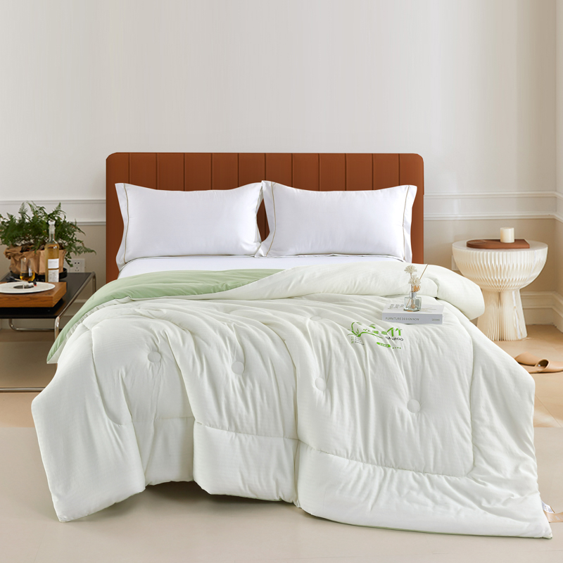 紫韵 心满意竹纤维被     ZY-DF1818 200*230CM  柠绿色（单位：床）