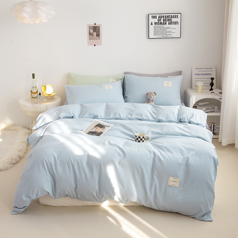 紫韵  艾尚森呼吸休闲四件套-浅蓝 ZY-TJ1867 被套：200*230CM 婴儿蓝（单位：床）