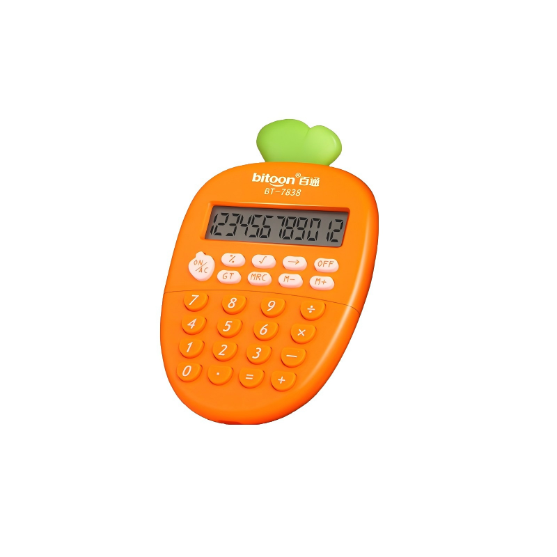 童益星 胡萝卜计算器 BT-7838 显示位数12位  橙色（单位：个）