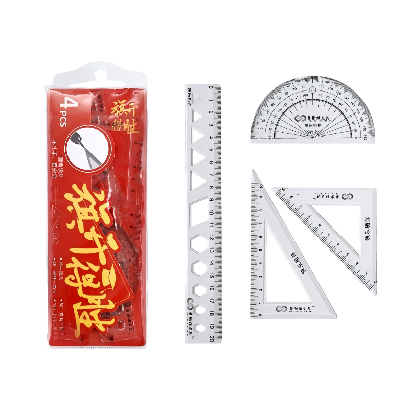 童益星 尺子 旗开得胜 四件套 灰色（单位：套）