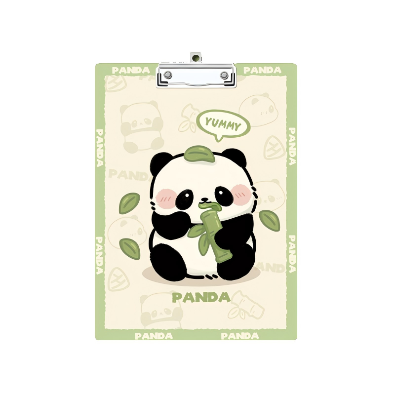 童益星 板夹 米色熊猫 A4 绿色（单位：个）